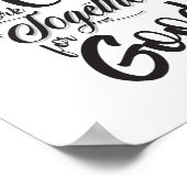 Alle Dinge arbeiten zum Guten zusammen (Römer 8:28 Poster (Ecke)