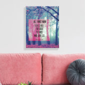 Alle Dinge arbeiten zusammen für das Gute Bibel Ve Leinwanddruck (Insitu (Wohnzimmer))