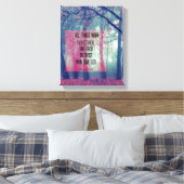 Alle Dinge arbeiten zusammen für das Gute Bibel Ve Leinwanddruck (Insitu (Schlafzimmer))