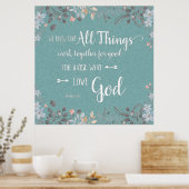 Alle Dinge arbeiten zusammen - um 8:28 Uhr Poster (Küche)