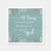 Alle Dinge arbeiten zusammen - um 8:28 Uhr Serviette (Vorderseite)