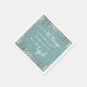 Alle Dinge arbeiten zusammen - um 8:28 Uhr Serviette (Ecke)