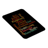 Alle Dinge, die Sie sind positive Bejahungen Magnet (Rechte Seite)