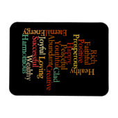 Alle Dinge, die Sie sind positive Bejahungen Magnet (Horizontal)