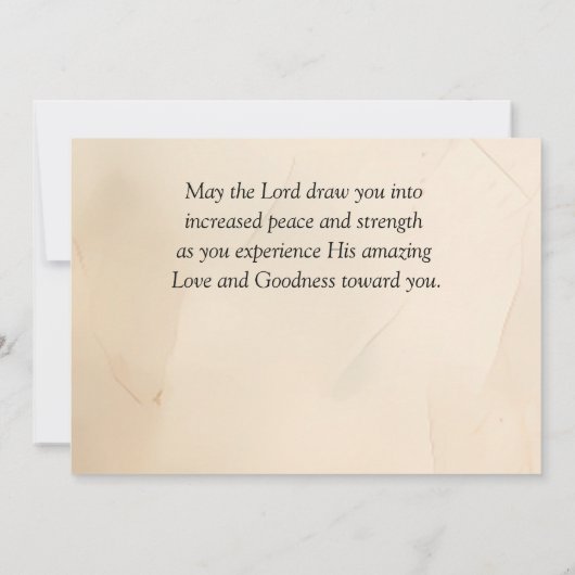 Alle Dinge durch Christus Bibel Verse Flat Card (Rückseite)