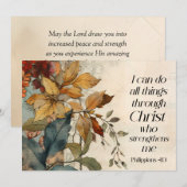 Alle Dinge durch Christus Bibel Verse Flat Card (Vorne/Hinten)