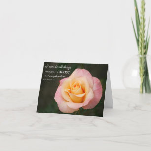 Alle Dinge durch Christus Philippinen 4:13 Rose Karte