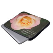 Alle Dinge durch Christus Philippinen 4:13 Rose Laptopschutzhülle (Vorne Knopf)