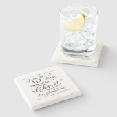 Alle Dinge durch Christus - Philippinen 4:13 Steinuntersetzer (Seitenansicht)