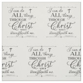 Alle Dinge durch Christus - Philippinen 4:13 Stoff (Muster)