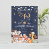 Alle Dinge Fall Harvest Festival Pumpkin Party Einladung (Stehend Vorderseite)