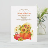 Alle Dinge fallen Einladung (Stehend Vorderseite)