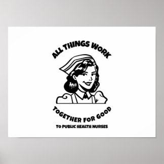 Alle Dinge funktionieren zum Wohle der öffentliche Poster