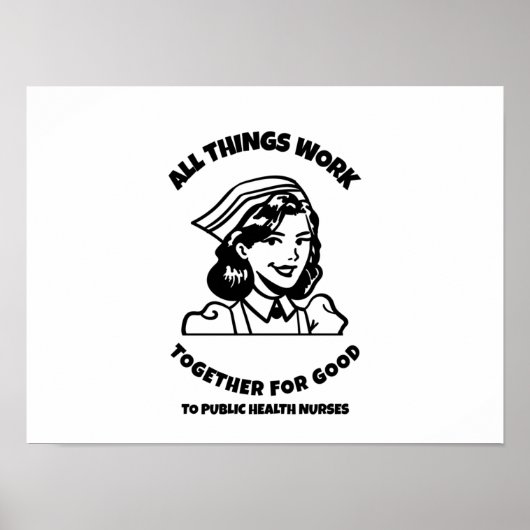 Alle Dinge funktionieren zum Wohle der öffentliche Poster (Vorne)