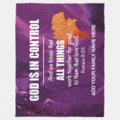 ALLE DINGE FUNKTIONIEREN ZUSAMMEN Christliche Fami Fleecedecke (Vorderseite)