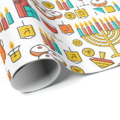 Alle Dinge Hanukkah Geschenkpapier (Rolleneckpunkt)