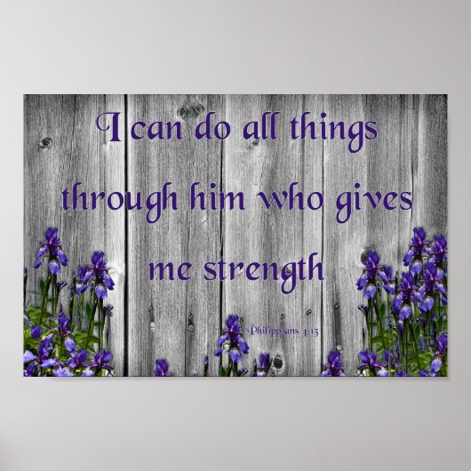 Alle Dinge, Philippinen 4:13 Poster (Vorne)