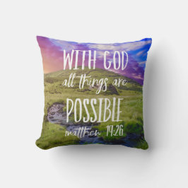 Alle Dinge sind möglich Bibel Verse Christlich Kissen