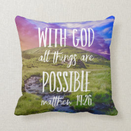 Alle Dinge sind möglich Bibel Verse Christlich Kissen