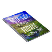 Alle Dinge sind möglich Bibel Verse Christlich Notizblock (Rechte Seite)