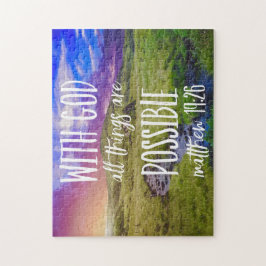 Alle Dinge sind möglich Bibel Verse Christlich Puzzle