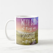 Alle Dinge sind möglich Bibel Verse Scripture Kaffeetasse (Links)