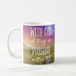 Alle Dinge sind möglich Bibel Verse Scripture Kaffeetasse