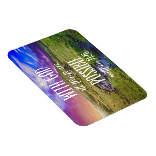 Alle Dinge sind möglich Bibel Verse Scripture Magnet (Rechte Seite)