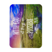 Alle Dinge sind möglich Bibel Verse Scripture Magnet (Vertikal)