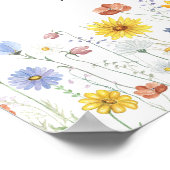 Alle Dinge sind möglich Blumenplakat Poster (Ecke)