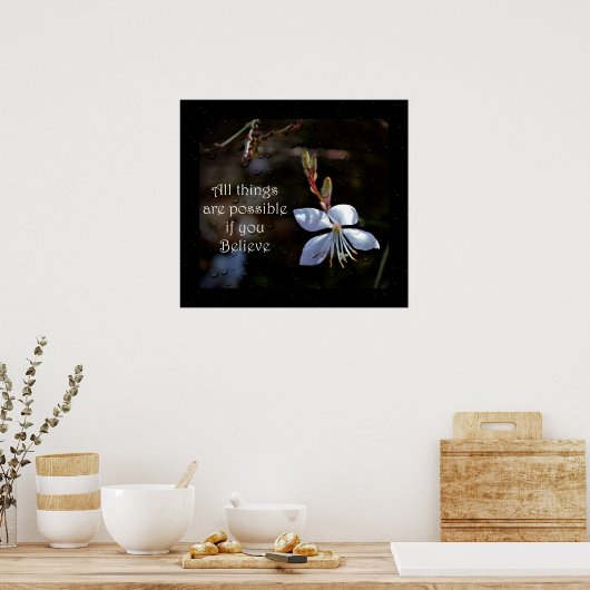 Alle Dinge sind möglich Poster (Küche)