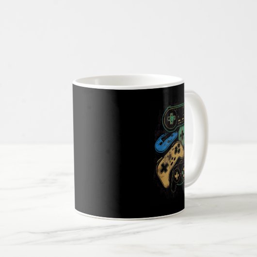 Alle Dinge Video Game Controller Gamer Grafik Kaffeetasse (VorderseiteRechts)