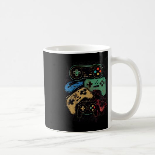 Alle Dinge Video Game Controller Gamer Grafik Kaffeetasse (Rechts)