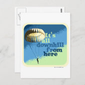 Alle Downhill Funny Slogan Postkarte (Vorne/Hinten)