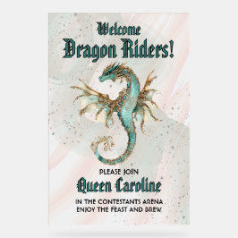 Alle Drachenreiter zum Geburtstag rufen Acrylschild