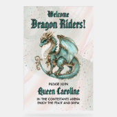 Alle Drachenreiter zum Geburtstag rufen Acrylschild (Vorderseite)