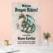 Alle Drachenreiter zum Geburtstag rufen Acrylschild (Hochzeit)