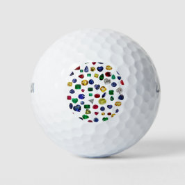 Alle Edelsteine farbig Golfball