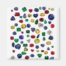 Alle Edelsteine farbig Magnet