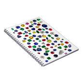 Alle Edelsteine farbig Notizblock (Rechte Seite)