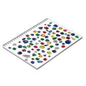 Alle Edelsteine farbig Notizblock (Linke Seite)