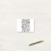 Alle Edelsteine farbig Post-it Klebezettel (Auf Schreibtisch)