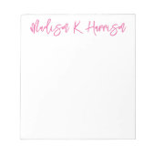 Alle Editor für einen farbhandschriftlichen Skript Notizblock (Vorderseite)