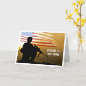Alle ehren, die dienten. Veteranen-Tageskarten Karte (Gelbe Blume)