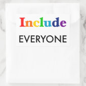 Alle einbeziehen - Neurodiversitätsbewusstsein Rechteckiger Aufkleber (Tasche)