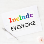 Alle einbeziehen - Neurodiversitätsbewusstsein Rechteckiger Aufkleber (Umschlag)