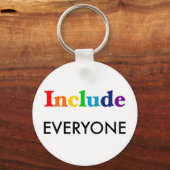 Alle einbeziehen - Neurodiversitätsbewusstsein Schlüsselanhänger (Rückseite)