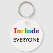Alle einbeziehen - Neurodiversitätsbewusstsein Schlüsselanhänger (Rückseite)
