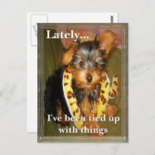 Alle eingetippten individuell anpassbaren Postkart Postkarte (Vorne/Hinten)