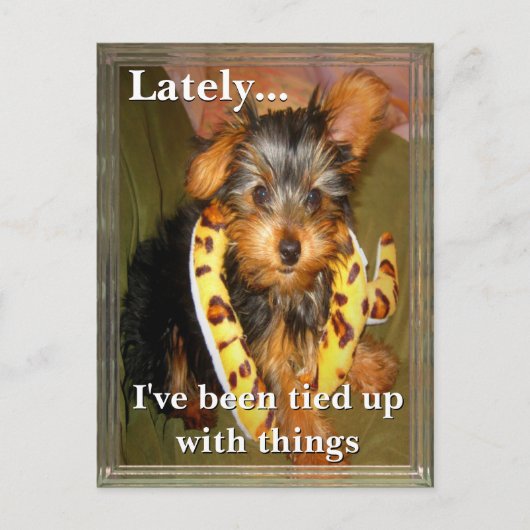 Alle eingetippten individuell anpassbaren Postkart Postkarte (Vorderseite)